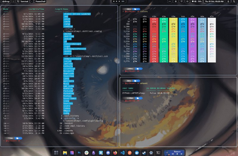 👉 名称：Seelen-UI🤖 类型：🤖软件👏 介绍：Seelen-UI 是一个专为 Windows 10/11 设计的桌面环境，它提供了丰富的定制选项，允许用户根据个人喜好和需求调整菜单、小部件、图标等界面元素