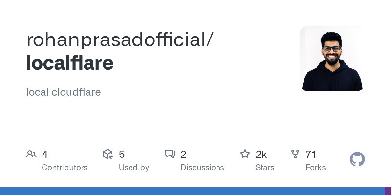 GitHub - rohanprasadofficial/localflare: local cloudflare