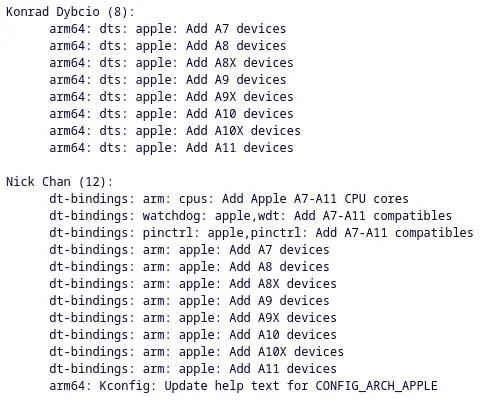 Linux 6.13 将提供对A系列苹果设备的基本支持Linux 6.13 将支持大量旧版 Apple SoC 和板卡，但这只是最基本/初始形式的支持，包括对 Apple A7、A8、A8X、A9、A9X、A10、A10X 和 A11 SoC 和设备的支持，并对苹果 iPhone 8 系列和 iPhone X 系列等设备提供了 DeviceTree 文件，可追溯到 iPhone 5S、iPad Air、iPad Mini 2/3 和其他设备