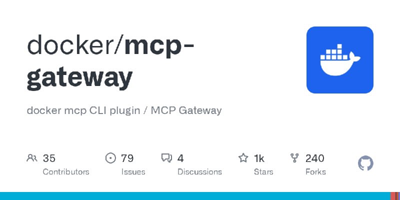 GitHub - docker/mcp-gateway: docker mcp CLI plugin / MCP Gateway