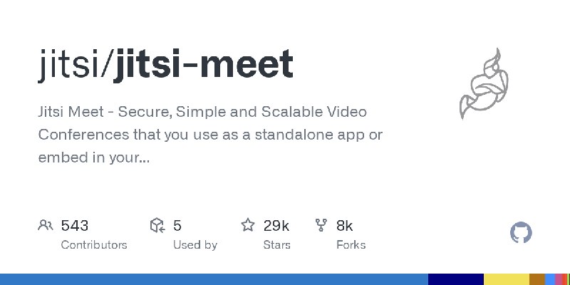 GitHub - jitsi/jitsi-meet: Jitsi Meet - Secure, Simple and Scalable Video Conferences that you use as a standalone app or embed…