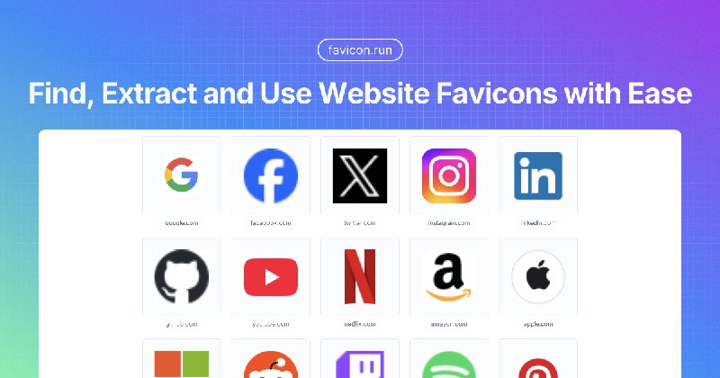 favicon.run | Website Favicon Fetcher