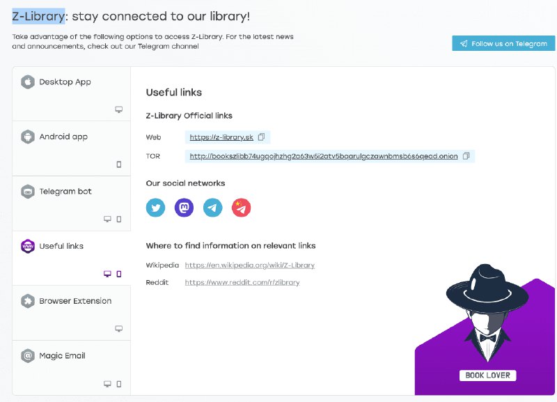👉 名称：go-to-library.sk🤖 类型：🕸网站👏 介绍：Z-Library 官方入口页面：