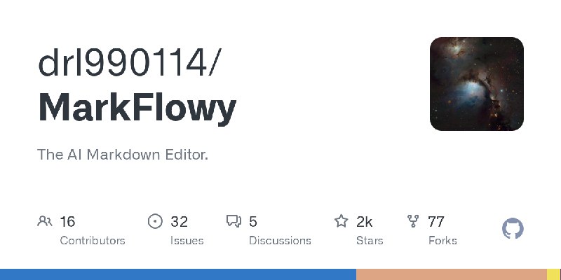 GitHub - drl990114/MarkFlowy: The AI Markdown Editor.