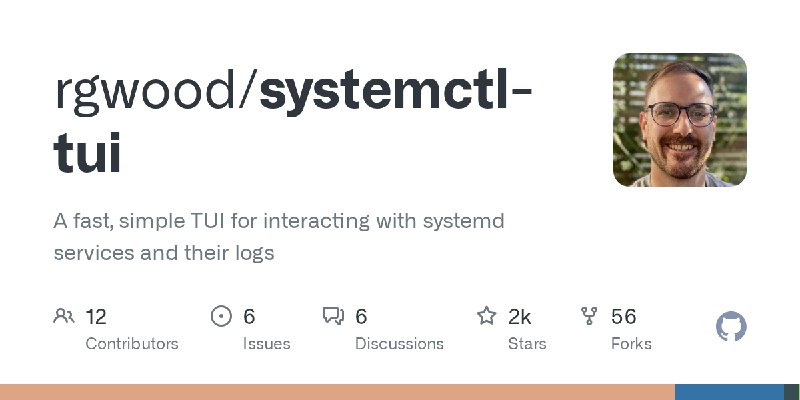 GitHub - rgwood/systemctl-tui: A fast, simple TUI for interacting with systemd services and their logs