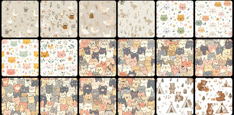 floralweb很多无缝图案照片，可用作布料图案或壁纸手机壳等