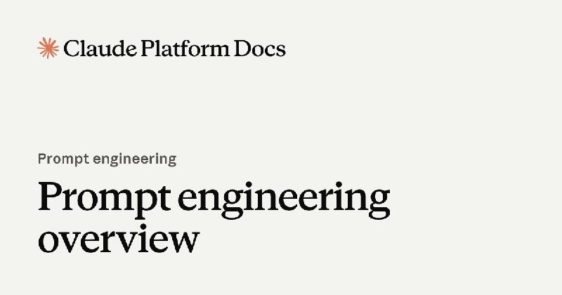 Prompt engineering overview