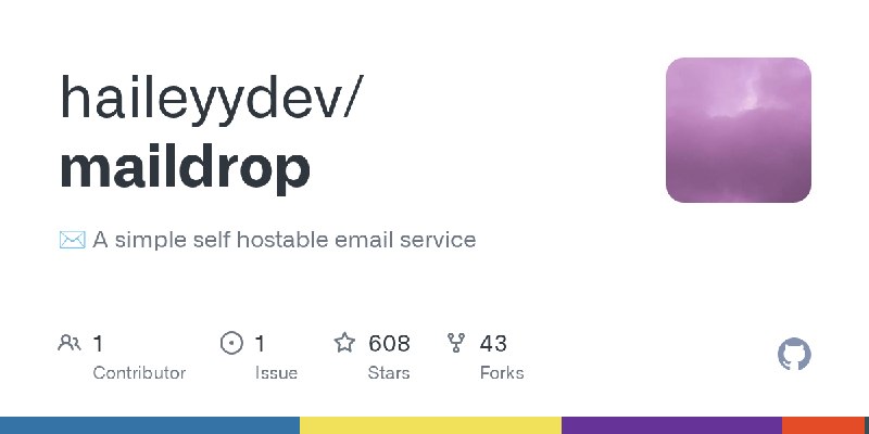 GitHub - haileyydev/maildrop: ✉️ A simple self hostable email service