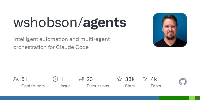 GitHub - wshobson/agents: Intelligent automation and multi-agent orchestration for Claude Code