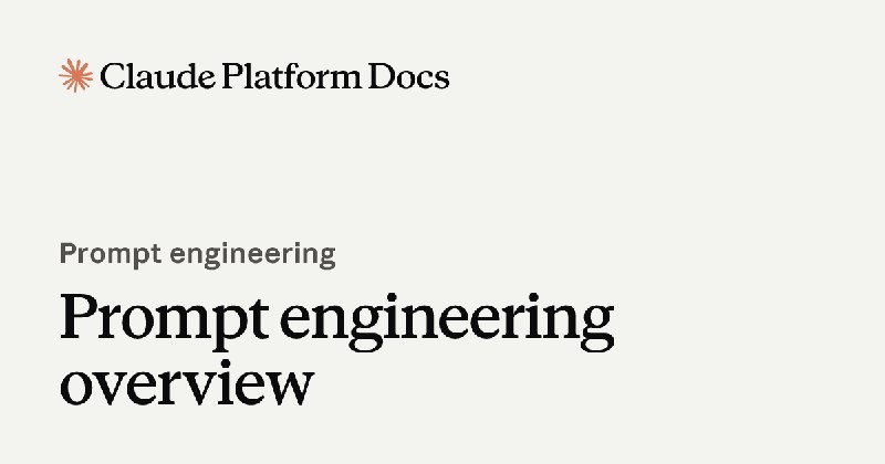 Prompt engineering overview