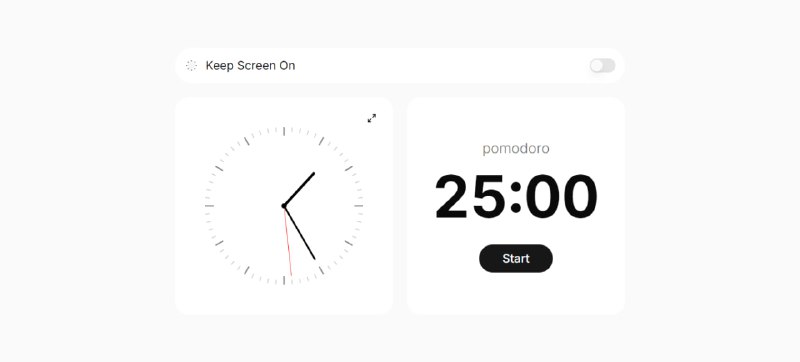 #趣站 #屏幕 Keep Screen On 一键防息屏工具，点击即可保持屏幕常亮，不必修改系统设置，支持时间显示和番茄倒计时，有需要的可以看一下，免费使用