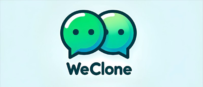 #开源 #微信⭐ WeClone - 使用微信聊天记录微调大语言模型通过微信聊天记录微调LLM、语音消息+0.5B大模型实现高质量声音克隆最后可绑定到微信机器人，实现自己的数字克隆体分身！📮投稿    📢频道    💬群聊    🔎索引