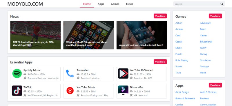 #应用商店 #破解 MODYOLO 安卓游戏与应用的免费 MOD 下载平台，汇集了大量热门游戏和应用的 MOD 版本，包括无限金币、解锁全部功能、去广告等修改，提供了如 Spotify、YouTube ReVanced、Snapchat 等主流应用的高级功能解锁版，所有资源均可直接下载 APK 文件安装，免费使用，无需注册